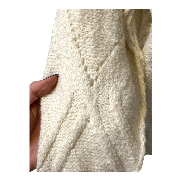 FREE PEOPLE Olympia Tunic Cable Knit Chunky Sweater Sweatshirt XS OVERSIZED S M - Picture 8 of 16